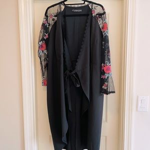 Black wrap dress